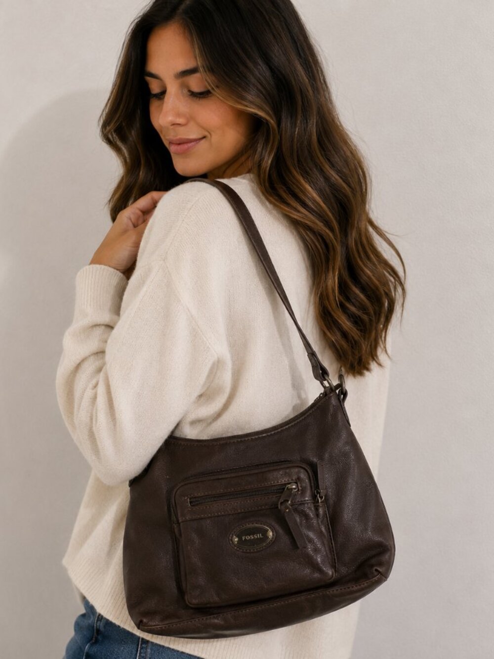 Jaclyn smith brown handbag